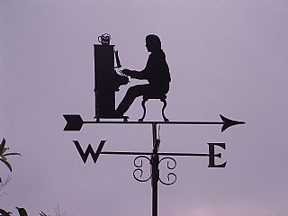 pianist weather vane